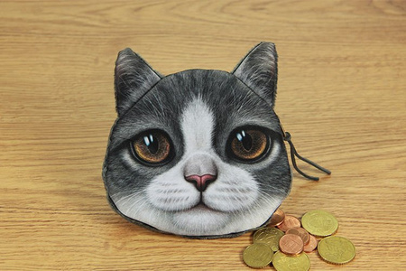 3D Cat coin bag model 3