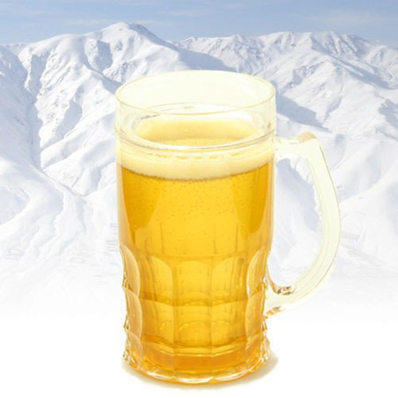 Ice beer mug CHILLER XXL 650 ml - golden