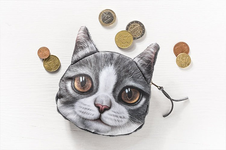 3D Cat coin bag model 3