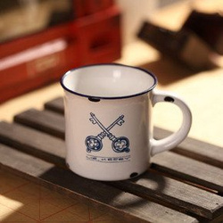 Retro MINI porcelain mug - Keys