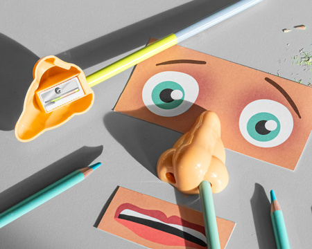 NOSE pencil sharpener - 2 pcs set