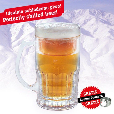 Ice beer mug CHILLER 400 ml - classic