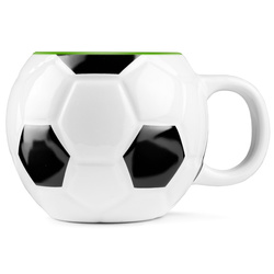 FOOTBALL mug (ceramics) -  green interior
