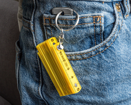 FOLDABLE RULER keychain