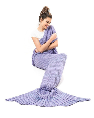 Mermaid tail blanket deluxe - PURPLE