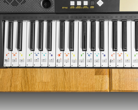 Keyboard & piano sticker