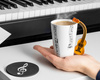 Music Gift Duo - Music mug CLASSIC GUITAR + coaster