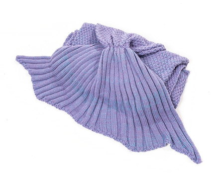 Mermaid tail blanket deluxe - PURPLE