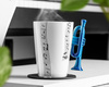 Music Gift Duo - Music mug TRUMPET + coaster