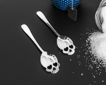 Tea spoons SKULLS 2 pcs