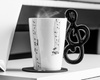 Music Gift Duo - Music mug TREBLE CLEF + coaster 