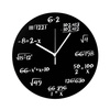 Math clock black