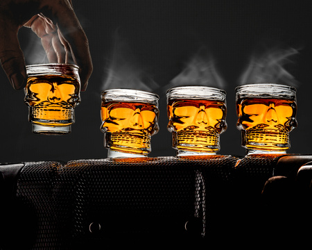 Skull shot glass 4 pcs. set