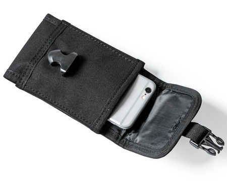 Phone outdoor waist bag - BLACK