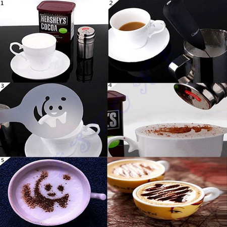 Coffee, dessert & cake stencils 16 pcs