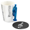 Music Gift Duo - Music mug TRUMPET + coaster
