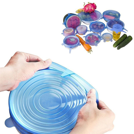 Silicone food covers 6 pcs