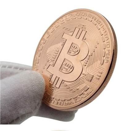 Bitcoin BTC in plastic case