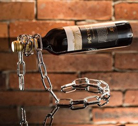 Magic chain bottle holder