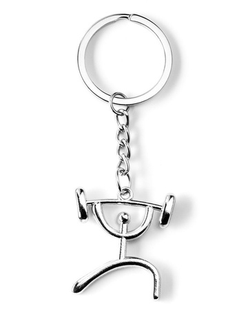 Sport keychain - weight lifting 