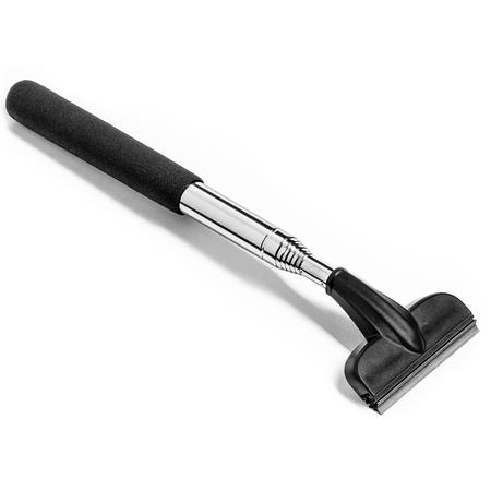 Telescopic side mirror wiper