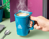 Trash bin mug - blue
