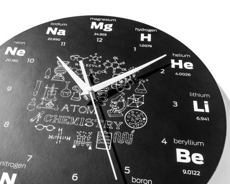 Wall clock CHEMISTRY 