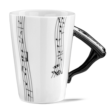 Music Gift Duo - Music mug PIANO + coaster