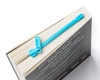 Zipper book mark - blue