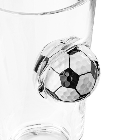 STUCK  in GLASS - FOOTBALL glass