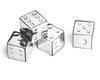 Dice ice cubes 4 pcs