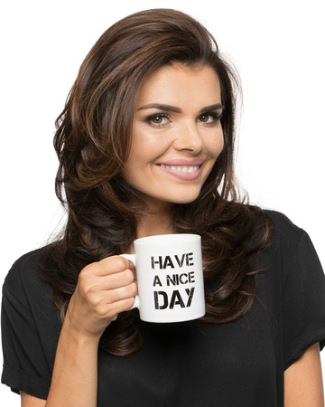 Have a Nice Day Middle Finger Mug - WHITE