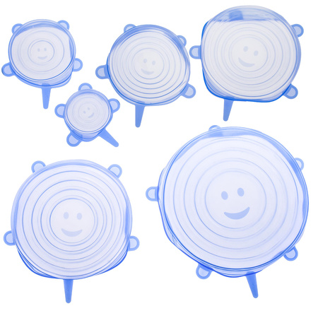 Silicone food covers 6 pcs