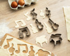 Cookie cutters MUSIC 6 pcs