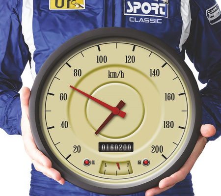 Driver's clock SPEEDOMETER