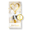 Golden heart wine stopper