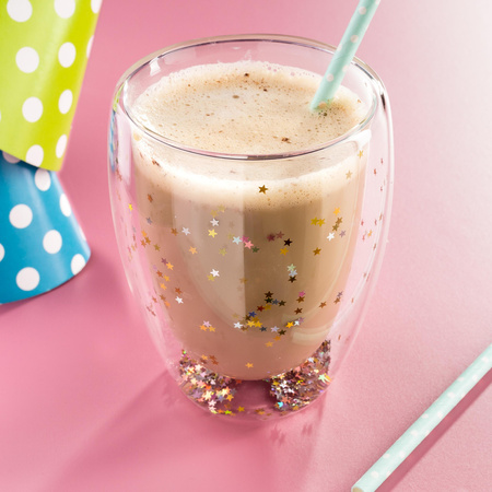 Glitter starry glass - double wall