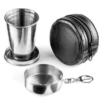 Stainless steel collapsible shot glass