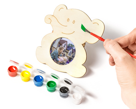 Fotoframe ELEPHANT with painting set