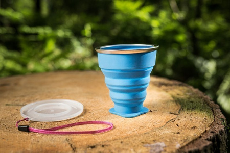 Collapsible outdoor cup