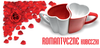 Romantic mugs red-white