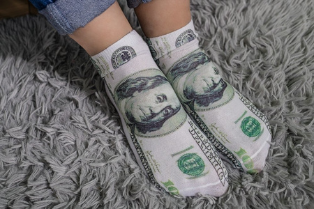 Funy dollar socks