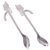 Cat tea spoons 2 pcs. SILVER