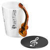 Music Gift Duo - Music mug CLASSIC GUITAR + coaster