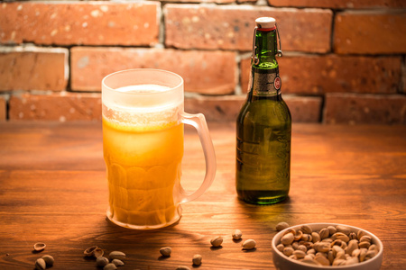 Ice beer mug CHILLER XXL 650 ml - golden