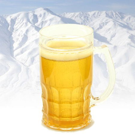 Ice beer mug CHILLER 400 ml - golden