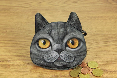 3D Cat coin bag model 4