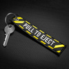 Keychain PULL TO EJECT