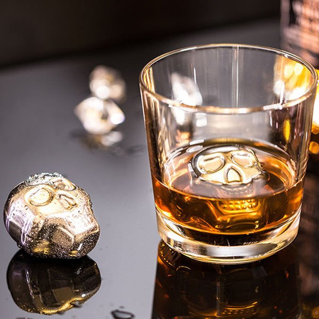 Metal skull drink chillers