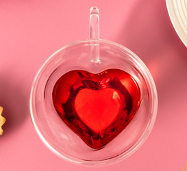 Double wall glass HEART